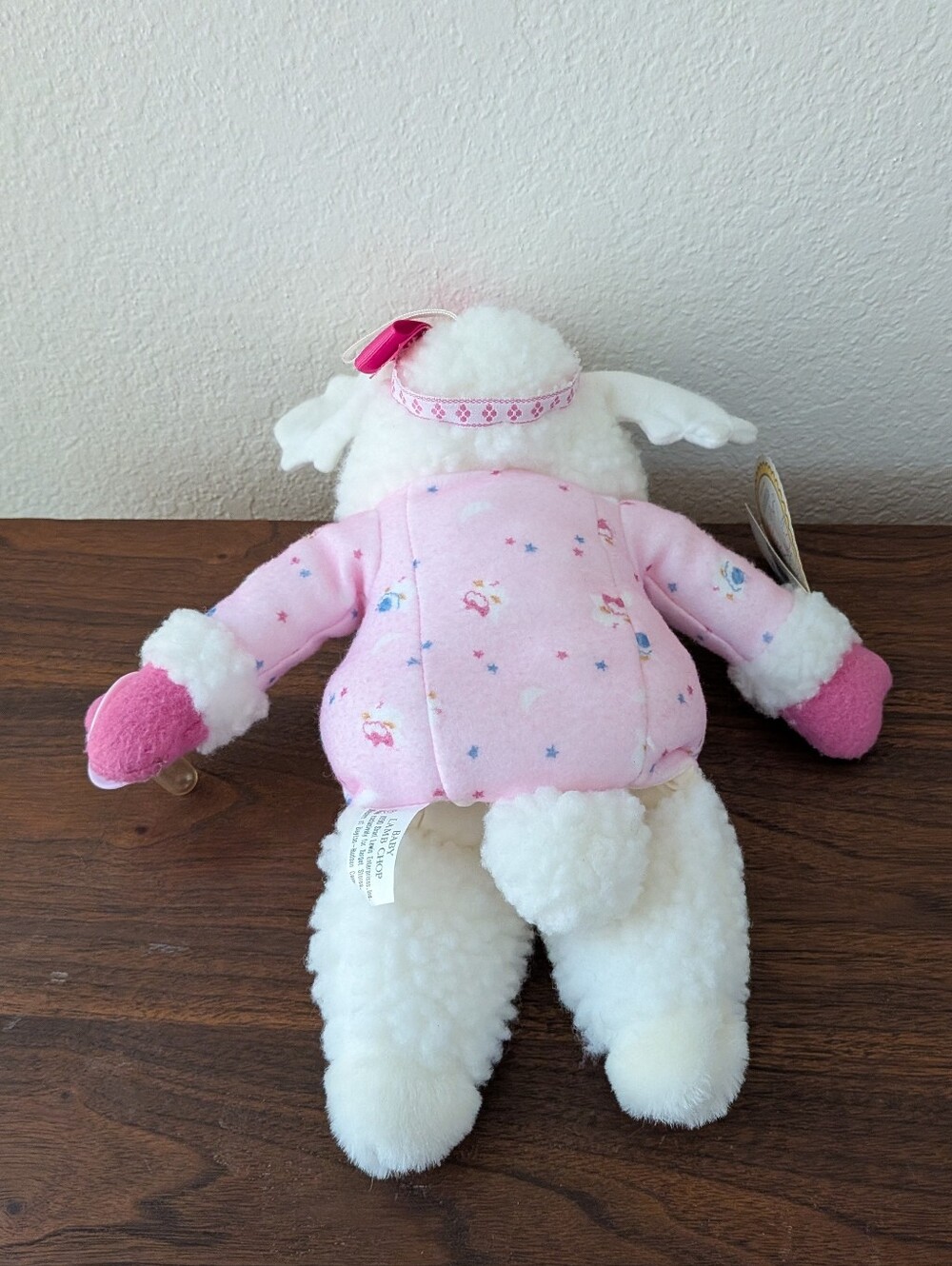 1990 Vintage Shari Lewis 12" Baby Lamb Chop Plush Hand Puppet Pink NWT - Picture 6 of 12